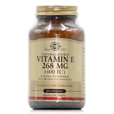 Solgar Vitamin E 400iu (100softgels) - Συμπλήρωμα Διατροφής με Βιταμίνη Ε