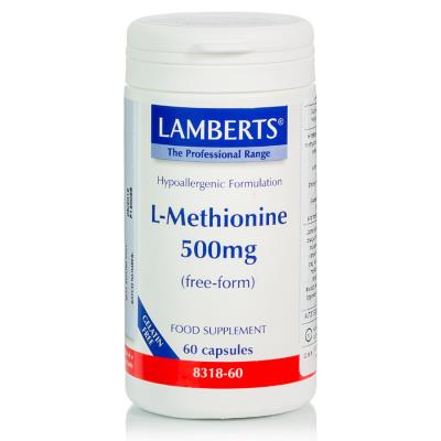 Lamberts L-Methionine 500mg 60caps - Επιδιόρθωση Ιστών