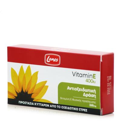 Lanes Vitamin E 400iu (30caps) - Βιταμίνη Ε, Ισχυρό Αντιοξειδωτικό