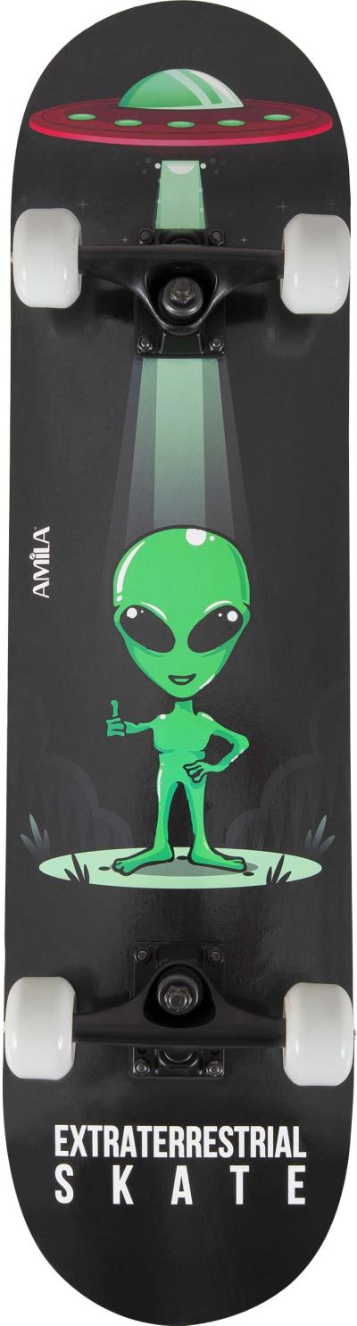 Amila Τροχοσανίδα Skateboard Amila Skatebomb Extraterrestrial (48935) Μαύρο