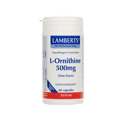 Lamberts L-ornithine 500mg 60caps - Υγεία ήπατος, ανοσοποιητικού συστήματος