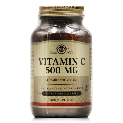 Solgar Vitamin C 500mg (100veg.caps) - Βιταμίνη C, Ενίσχυση Ανοσοποιητικού Συστή
