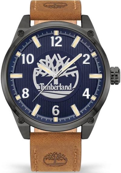 TIMBERLAND CARATUNK-Z - TDWGA9000501,  Anthracite case with Brown Leather Strap