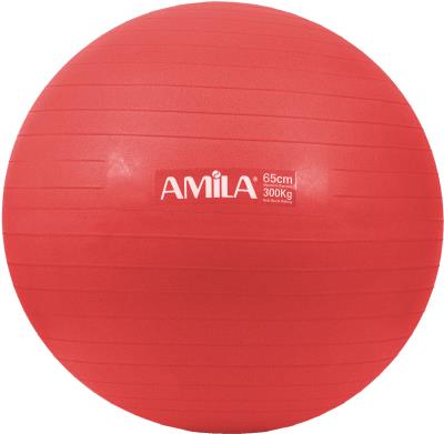 Amila Μπάλα Γυμναστικής Amila Gymball 65Cm Κόκκινη Bulk (48441) Κόκκινο