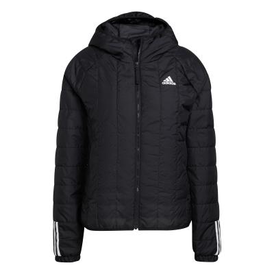adidas women itavic 3-stripes light hooded jacket (GU3957) - BLACK/BLACK