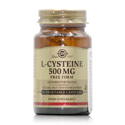 Solgar L-Cysteine 500mg (30veg.caps) - Συμπλήρωμα Διατροφής για Υγιή μαλλιά, δέρ