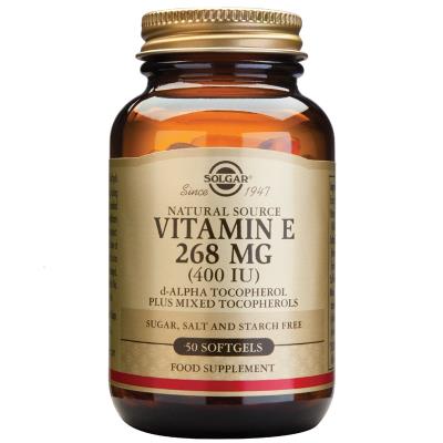 Solgar Vitamin E 268mg (400IU) 50 Softgels.