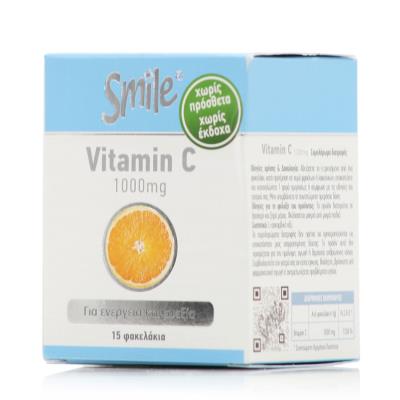 AM Health Smile Vitamin C (15φακελάκια) - Βιταμίνη C, Ανοσοποιητικό