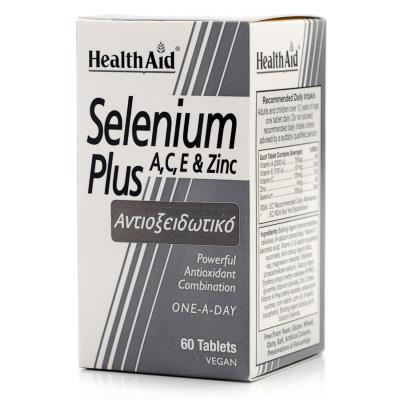Health Aid Selenium Plus (Vitamins A, C, E & Zinc) (60tabs) - Αντιοξειδωτική Προ