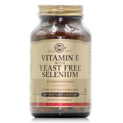 Solgar Vitamin E with Yeast Free Selenium (100veg.caps) - Βιταμίνη Ε & σελήνιο